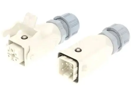 Produktfoto 1 von Molex 93608 Schwere Steckverbinder 10A Schraubbefestigung 4-polig, 400V