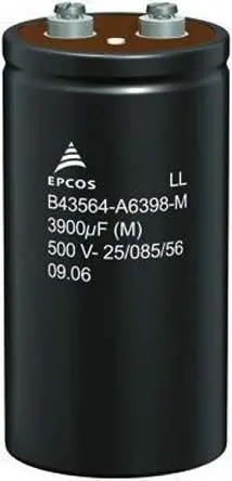 TDK B41456 Schraubanschlussklemme Kondensator 68000 μF ±20 % / 25V dc, Ø 51.6 mm x 80.7 mm, 85 °C
