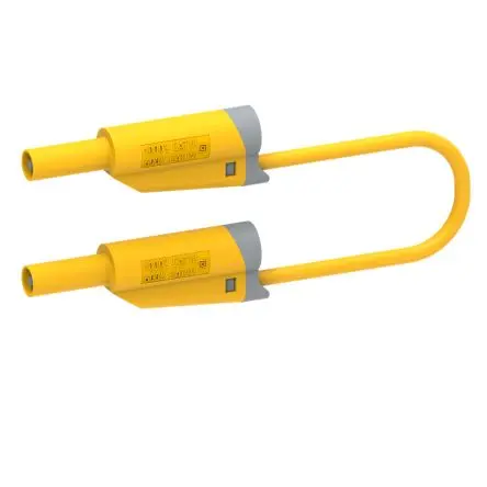 Produktfoto 1 von Electro PJP Stecker 12A Stecker / Stecker, Gelb 1 m, 1kV