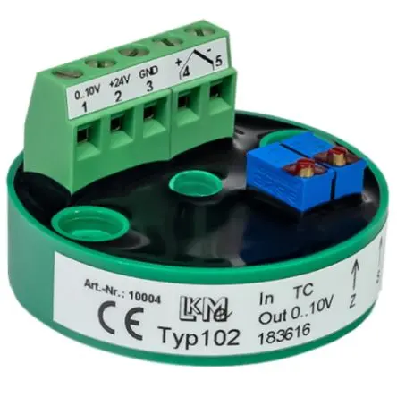 Produktfoto 1 von LKMelectronic Temperaturgeber Ø 44.5 mm 26V ac, 0 °C → 800 °C für Thermoelement, Typ K Ausgang 0/10 V