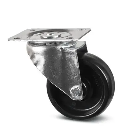 Produktfoto 1 von Tente Drehbar Rolle, Rad ø 100 mm, 125 kg, Ges H. 128 mm, Rad B. 35 mm, Synthetisch