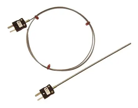 Produktfoto 1 von RS PRO RS208/1019 Edelstahl 316 Mineralisoliertes Thermoelement Typ Typ T, Ø 1.5 mm x 1 m -100 °C → 400 °C,