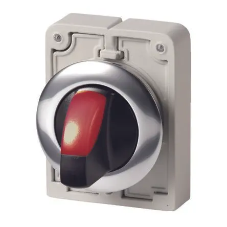 Produktfoto 1 von Eaton M30 Wahlschalter 3-Stufen Handkipphebel 30 mm Beleuchtet IP64 Wurfwinkel 40 °