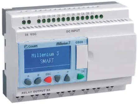 Produktfoto 1 von Crouzet Millenium 3 Logikmodul, 12 Eing. Transistor Ausg.Typ Digital Eing.Typ