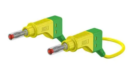 Produktfoto 1 von Staubli Messleitung 32A Stecker / Stecker, Grün, Gelb Polyvinylchlorid-isoliert 200 cm, 600V