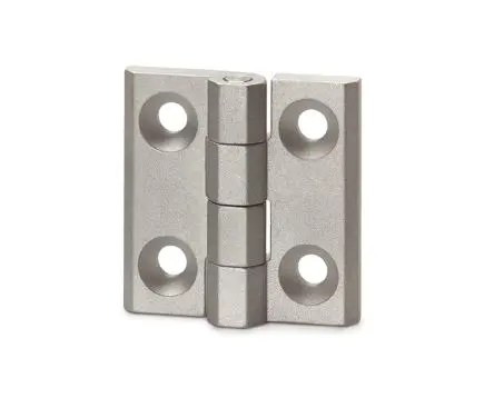 Produktfoto 1 von Elesa Aluminium Scharnier Scharnier Festwert Schraubbefestigung Freischwingend, 7.5 mm x 30mm x 30 mm