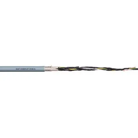 Produktfoto 1 von Igus Chainflex CF140.UL Steuerkabel, 2-adrig 1mm² 17 AWG Grau Geschirmt, 25 m, Thermoplastisches Elastomer