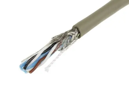Produktfoto 1 von Alpha Wire Pro-Tekt Datenkabel, 2-paarig 0.23 mm² 50 m Ø 5.92 mm Polyvinylchlorid isoliert Grau