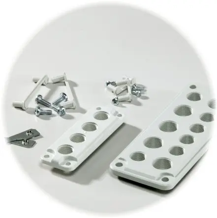 Produktfoto 1 von Fibox Struktursystem-Kabelmanagement, Kabelmanagementsystem 30 mm, L. 137.5 mm 120 mm