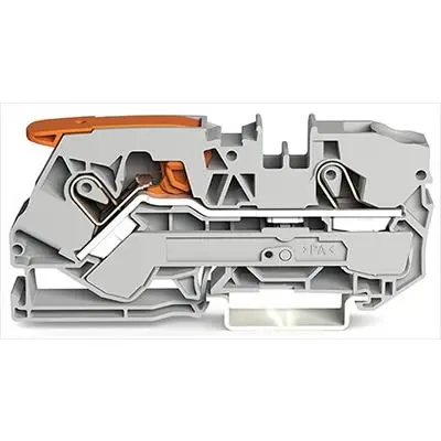 Produktfoto 1 von WAGO TOPJOB S Anschlussklemmenblock DIN-Schiene 1 Grau, 10mm², 550V Einsteck-Anschluss ATEX, IECE