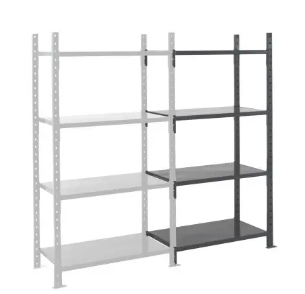 Produktfoto 1 von Manorga Verlängerungssockel, 4 Regale, Stahlblech, RAL 7024, 2000 mm x 1260mm, 600 mm, 460 kg Last