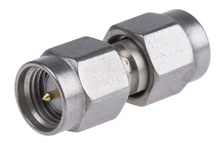 Produktfoto 1 von Radiall HF Adapter, 50 Ω, Gerade, 18GHz Stecker Stecker, Koaxial SMA