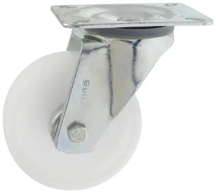 Produktfoto 1 von Guitel Hervieu Drehbar Rolle, Rad ø 125 mm, 250 kg, Ges H. 155 mm, Rad B. 40 mm, Polypropylen