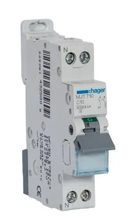Produktfoto 1 von Hager MJT Miniaturüberlastschalter Typ C, Pol 2-polig 2A 400V ac, Abschaltvermögen 6 kA 253 V dc