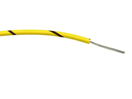 Produktfoto 1 von RS PRO Schaltdraht, 20 AWG 100 m Schwarz, Gelb Ø 1.65 mm 16 Litzen Polyvinylchlorid