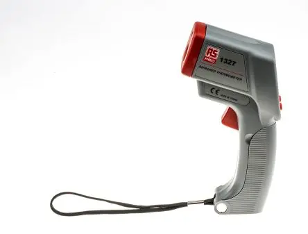 Produktfoto 1 von RS PRO 1327 Infrarot Thermometer, -20 °C 10:1, bis 500 °C, ±2 %, Fahrenheit, F, °C
