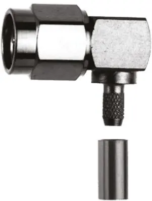 Molex 73251 Stecker Koaxialsteckverbinder SMA-Steckverbinder, Kabel, 50 Ω Crimpbefestigung, Subminiature, gewinkelt