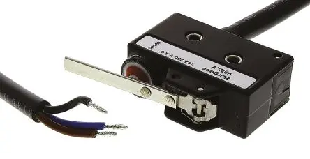 Saia-Burgess Mikroschalter Hebel-Betätiger Vorverdrahtet, 1-poliger Umschalter, 250 V ac, 10A IP67 3N -10 °C - 85 °C