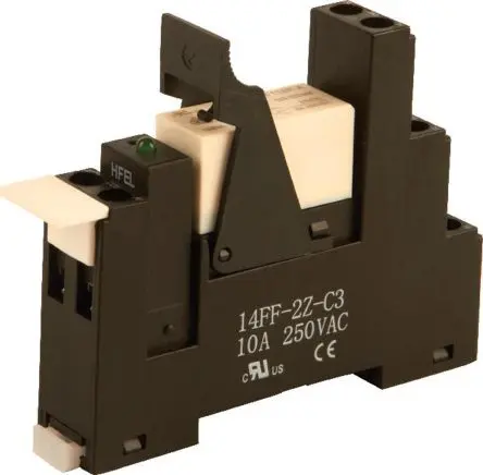 Hongfa Europe GMBH 2RM Interface Relais 24V ac, 2-poliger Umschalter DIN-Hutschiene 8A