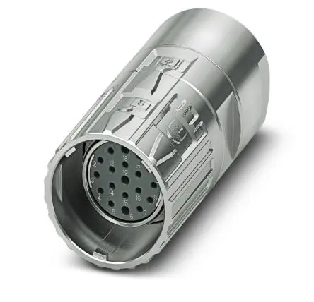 Produktfoto 1 von Phoenix Contact M23 PRO 27 mm M23 Rundsteckverbinder Buchse 19-polig Buchse 10A Kabel IP66, IP68