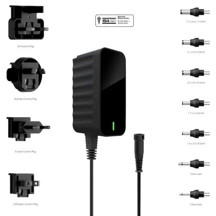 Produktfoto 1 von Friwo 10 W AC/DC-Adapter US, Australien, EU, UK, 5V dc