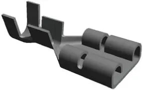 Produktfoto 1 von TE Connectivity FASTON .187 Flachsteckhülse, Schwarz, Unisoliert, 4.75 x 0.81 mm, Buchse, 20 AWG min, 15 AWG