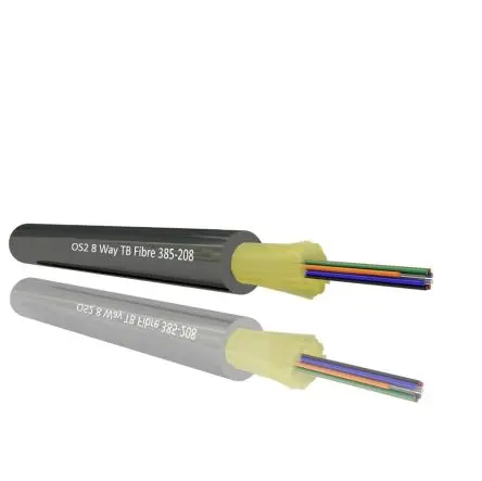 Produktfoto 1 von RS PRO LWL-Kabel 100 m 8-Fasern, Raucharm halogenfrei Schwarz 6 mm