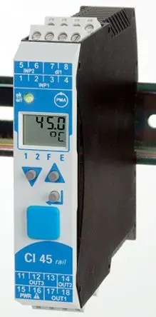 Produktfoto 1 von P.M.A Serie CI45 Signalwandler 260V ac, 90 V ac, Universitäten 0 → 100 kHz EIN / Universitäten DIN-Hutschiene