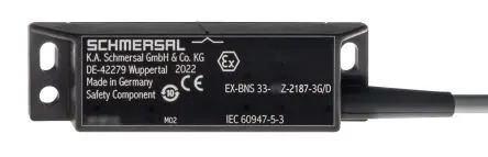 Produktfoto 1 von Schmersal EX-BNS33 Magnetisch Kabel Berührungsloser Sicherheitsschalter 24V dc aus Glasfaserverstärkter Kunststoff, 2