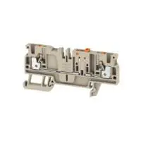 Produktfoto 1 von Weidmüller Anschlussklemmenblock DIN-Schiene 1 Beige, 2.5mm², 400V Einsteck-Anschluss