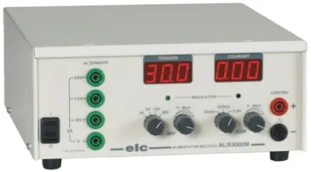 Produktfoto 1 von ELC Digital 3 0/5 V 30V dc Schutzkontakt Labornetzgerät 250 mA 120 W, ISO-kalibriert