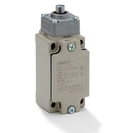 Produktfoto 1 von Omron D4B Endschalter, Stößel 1 Schließer/1 Öffner, IP67, Metall 400V