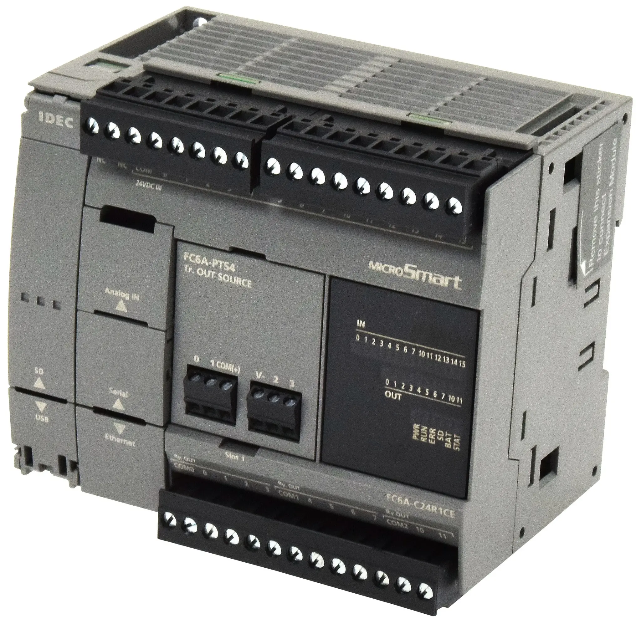Produktfoto 1 von Idec FC6A-C24R1CE SPS CPU, 14 Eing. Relais Ausg.Typ Analog Eing.Typ für FC6A 24 VDC