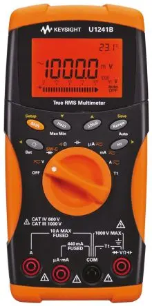 Produktfoto 1 von Keysight Technologies U1241B Tragbar Digital Multimeter Echteffektivwert, CAT III, CAT IV