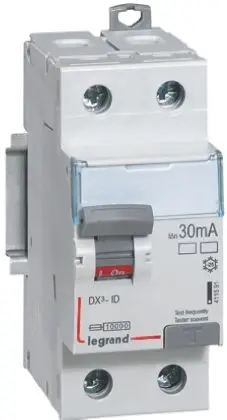 Produktfoto 1 von Legrand 4115 Fehlerstrom-Schutzeinrichtung, 1-polig, 63A, 30 mA Typ AC DX IEC 61008-1