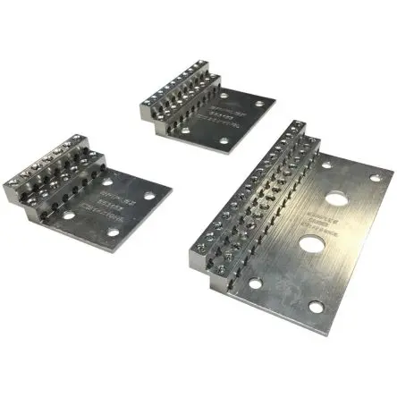 Produktfoto 1 von nVent ERICO Schutzleiterklemme, 20-polig, 6mm², Silber Aluminium