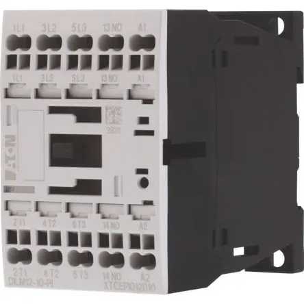 Produktfoto 1 von Eaton DILM Schütz 24V dc-Spule, 3-polig, 690V / 12 A 5.5 kW 1 Schließer Motorsteuerung, Widerstandsbelastung