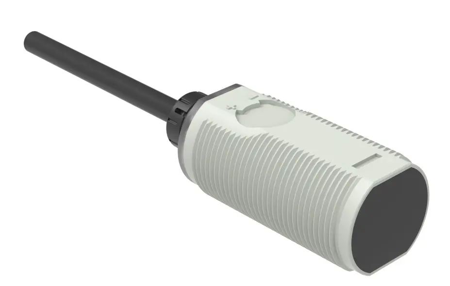 Produktfoto 1 von RS PRO zylindrisch Optischer Sensor, Durchgangsstrahl, Bereich 20 m, Anschlusskabel, Hellschaltend