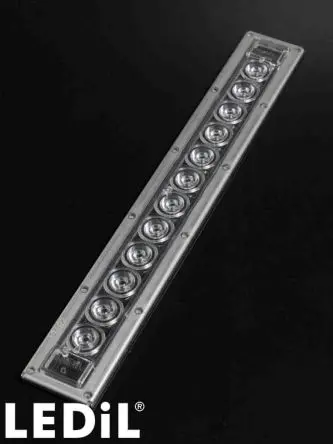 Produktfoto 1 von Ledil VIOLET-12X1 LED Linse 12-LEDs Rechteckig aus Silikon, Klar 20 ° x 8.8 mm