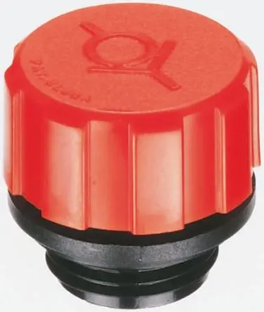 Produktfoto 1 von Elesa G Technopolymer auf Polyamidbasis Hydraulik-Einfüllstutzen mit Entlüftung Schwarz, Orange, Ø 42 mm