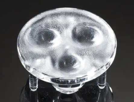 Produktfoto 1 von Ledil Cute LED Linse 3-LEDs Rund aus Polymethylmethacrylat Weitwinkel ±20°, Ø 35 mm x 15 mm, für Cree MC-E, Cree MHB-A,