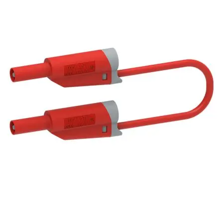 Produktfoto 1 von Electro PJP Stecker 12A Stecker / Stecker, Rot 50 cm, 1kV