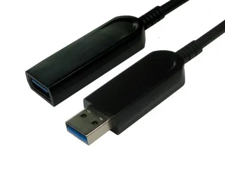 Produktfoto 1 von RS PRO Stecker USB-Verlängerungskabel, USB Buchse / USB, 15 m USB 3.0 Schwarz