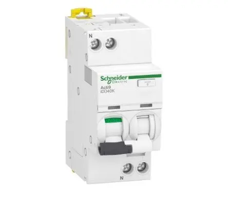 Produktfoto 1 von Schneider Electric Acti9 iDD40K FI/LS-Schalter (RCBO) 10A, 1-polig Typ C, Empfindlichkeit 300 mA