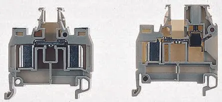 Produktfoto 1 von Entrelec SNA DIN-Tragschiene 1 Grau, 2.5mm², 1kV ac Schraubbefestigung