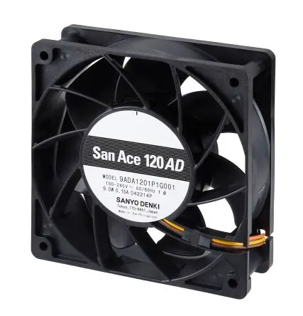 Produktfoto 1 von Sanyo Denki 9ADA Axiallüfter, 264V ac / 9 W 0.17 A, 4400 U/min, 3.9 m³/min 120.8 mm 120.8mm 38.5 mm
