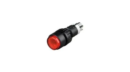 Produktfoto 1 von RAFI 1.15.106 Druckschalter Rot Beleuchtet Ein-Ein Panel Ø 9.1 mm, 1 Schließer/1 Öffner / 500mA 24 V dc 24 V ac, IP40