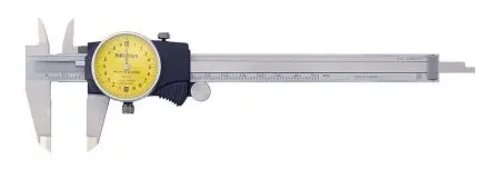 Produktfoto 1 von Mitutoyo 150 mm Analog Zählscheibe Metrisch, Zoll Messschieber / ±0.03 mm 0.02 mm, ISO-kalibriert