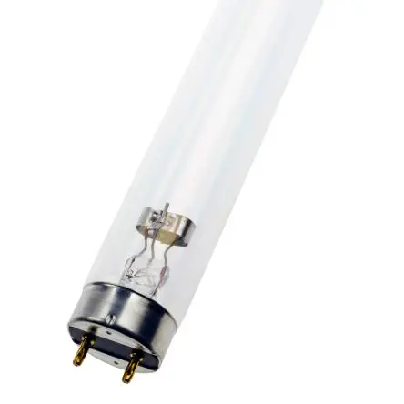 Produktfoto 1 von Bailey Electric & Electronics bv UV-Entkeimungslampe 15 W G13 Sockel, L. 437 mm, L. 365 nm Splitterfrei ø 26 mm