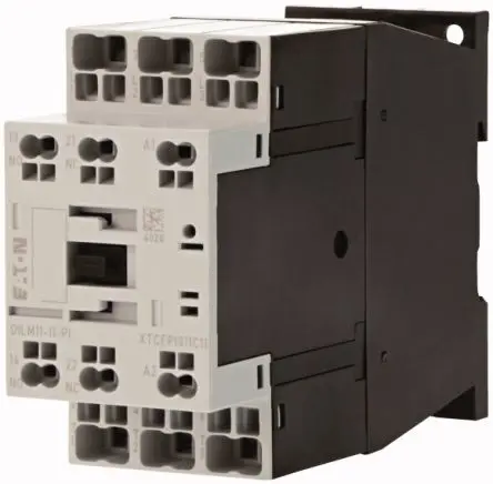 Produktfoto 1 von Eaton DILM Schütz 24V ac-Spule, 3-polig, 690V / 11 A 5 kW 1 Schließer/1 Öffner Motorsteuerung, Widerstandsbelastung